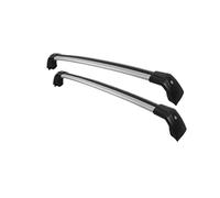 Genérico Baca Coche Blandas Barras Laterales Aleación Aluminio para Skoda Enyaq 5dr SUV 2020+ 4 Puertas Rieles Transversales Portaequipajes CUV 2 Techo Barra Techo para Los Coches(Negro Plata)
