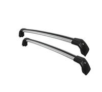 Genérico Baca Coche Blandas Barras Laterales Aleación Aluminio Rieles Transversales Portaequipajes Techo para Genesis GV70 SUV 5 Puertas 2022 Barra Techo para Los Coches(Negro Plata)