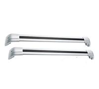 Genérico Baca Coche Blandas Barras Transversales para Portaequipajes Techo Aleación Aluminio con Cerradura para VW ID.4 2020 2021 2022 2023 2024 2 Unidades Barra Techo para Los Coches(Plata)