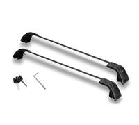 Genérico Bacas Portaequipajes 2 Barras Transversales para Jetour X70 FL X70 Plus 2024 2025, Portaequipajes De Aleación De Aluminio con Cerradura. Carriles Techo(Black Silver)