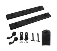 Genérico Bacas Portaequipajes Juego De Almohadillas Blandas para Portaequipajes De Coche, Almohadillas para Travesaños, con Correas De Amarre Y Cuerdas para Tablas De Surf. Carriles Techo