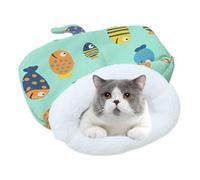 Genérico Bacina De Dormir Cave Cave | Saco Suave Y Cálido De Techo para Gatos Y Gatitos | Cama De Mascotas De Lujosa, Almohadas De Cuevas Grandes para Gatos, Perros, Cachorros - Retiro para Todas Las