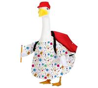 Genérico Back to School Porch Goose Outfits, Porch Goose Back To School Outfit, 4Pcs/Set Yard Gooses Statue Clothes for 23" Statue Patio Lawn Garden Decoration (1Pcs)