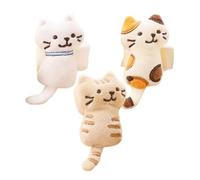 Genérico Backpack Charms - Plush Cat Cartoon Decoration, Soft Clip Toy Balance Comfort, Cute Accessory Grip Support, Schoolbag Category Styling, Party for Purse Handbag Car Birthday 3-Pieces
