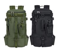 Genérico Backpack Fishing - Tackle Storage Rucksack, Rod Holder Gear Pack, Waterproof Bait Organizer, Outdoor Hiking, Motorcycle Travel Carry Bag, Kayak Trip Equipment, Beach Picnic Camping