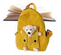 Genérico Backpack Kids, Kids Bookbag, 10,63x8,27x3.94in Versitile Spacious Interior Knapsack, Bear Design for Girls, Boys, Preschool, Camping, Daily Commute, Outdoor Trips, and Many More, amarillo, Se