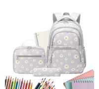 Genérico Backpack Primary School - Cute High School Bookbag Set