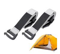 Genérico Backpack Straps - Quick Adjust Expansion Accessory, External Buckle Ties, Heavy Webbing Connector, Gear Management Tool, Outdoor Luggage Component, Black Nylon Set For Adults Men Women