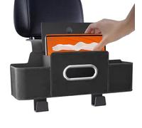 Genérico Backseat Car Organizer - 4-in-1 Car Organizer Back Seat | Automotive Seat Back Organizers | Headrest Storage With Hooks Tissue Holder For Truck Travel Phone Women Kids Men Trip Road Vehicle