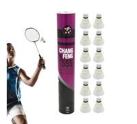Genérico Badminton - 12 Pack Duck Shuttlecocks with High Stability for Indoor Outdoor Training Practice and Competition for Youth Beginners Players