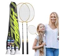 Genérico Badminton Racquet,Badminton Set For Adults - Lightweight Equipment, Sweat Absorbent For Adults & Professionals, Sports, Outdoor Backyard Games
