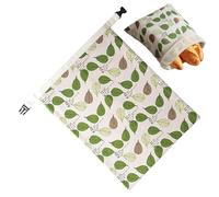 Genérico Bag For Homemade Bread - 12.99x16.93 Inches Reusable - Natural Beeswax Linen Bread Bag | For Bakers Hobbyists Professionals Kitchen Enthusiasts Travel Countertop Meal Prep