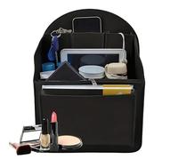 Genérico Bag Organizer - Backpack Insert Liner, Lightweight Pouch Divider, Tear Resistant Fabric, Vertical Storage Management, Travel Packing Accessory, Black Multi Pocket System For Gym Hiking