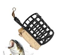 Genérico Bait Cage | Weighted Trap, Zinc Alloy Fishing Feeder For Reservoir Hiking Camping Traveling Boating Outdoor Crab Shrimp Use, Handy Piece For Daily Fishing and Simple Durable Style