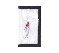 Genérico Bait Storage Wrap - Clear Bait Cover for Men with Hook Protection | Durable PVC Material with Easy Wrap Function, Line Prevention, Saltwater Freshwater Gear Storage S L Size Transparent