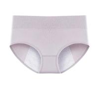 Genérico bajo ropa fisiológica pura menstrual mujer tres capas anti fugas mi alta tía especial lencería protectora y cómoda para reglas slip mensual tía, morado, XL