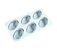 Genérico Baking Molds Silicone Shapes- | 6 Cavity Nonstick Easy Release DIY Silicone Mold For Cake Muffin Cookie Dessert Candy Craft Wedding Birthday Kitchen Baking Tool