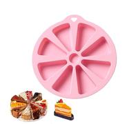 Genérico Baking Silicone Mold, Triangle Dessert Mould Set, 8 Cavity Non Stick Cake Tray System, Flexible Heat Proof Bake Tool, Modern Kitchen Mold Design Style, Home Baking Dessert Pizza Use
