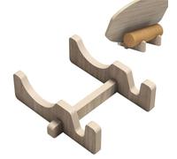 Genérico Balance Board Base Stand - Wooden Roller Storage Rack, Skateboard Display Holder | Home Living Sports Room Garage, Space Saving Sturdy Multi Purpose Display Rackk for Gear