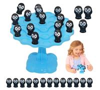Genérico Balance Board Game, Penguin Balancing Toy, Educational Interactive Desktop Plate, Fun Family Activity, Birthday Gift, Travel-Friendly, Home Entertainment for Kids, 3.54x1.18 Inches