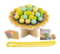 Genérico Balance Game - Sunflower Bead Tabletop Toy | Parent Child Wooden Game | Early Learning Hand Eye Coordination | Educational Family Challenge Home Classroom Play