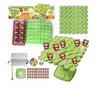 Genérico Balance Game - Wooden Skill and Strategy Toy, Stackable Pieces for Kids and Adults, Improves Hand-Eye Coordination, Focus, Problem-Solving, Fun Indoor Activity for Family