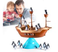 Genérico Balancing Game Toy, ABS | Pirate Ship Penguin Balance Game, Stacking Balance Toy, Parent Child Interaction Ģame | for Kids, Family, Friends, Party, Classroom, Indoor Play Use