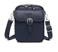Genérico Balconfoster Crossbody, Vintage Leather Shoulder Wallet,Large Capacity (Dark Blue)