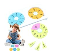 Genérico Baldosas de Fracción, Azulejos de Fracción Juego de Clase,Herramientas de enseñanza de Fracción - Kit educativo, recursos educativos para maestros de primaria, suministros para el hogar