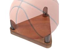 Genérico Ball Display Stand, Wooden Softball Holder, 13.5x13.5x5cm/5.31x5.31x1.97 Inches Multifunctional Storage Rack, Decorative Sport Exhibit for Bedroom, Gym, Home Studio, Sports Room