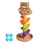 Genérico Ball Drop Toy, Interactive Basketball Ramp Activity Tower, Colorful Rolling Balls, Sensory Play, Hands on Learning Fun, Game for Early Development, 12.99 Inches High