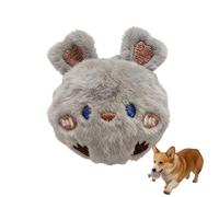 Genérico Ball Toys for Dogs - Bunny Shape Colorful Bouncing Puppy Game | Plush + Thermoplastic Rubber, 5x6cm Size, Durable Pet Ball Toy for Exercises Play Outdoor Water Christmas Birthday