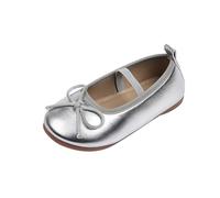 Genérico Ballet para niñas con Sandalias Modernas de Verano Zapatos Casuales con Ligera Estilo versátil Ideal para Uso Diario (Silver, 28.5 Little Child)