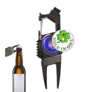 Genérico Ballmarker - Legierungs Divot Tool | Leichtes Zubehör Mit Bieröffner Für Spieler, Multifunktionales Pitchgabel Set, Geschenk Idee Jugendliche, Anfänger bis Fortgeschrittene