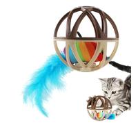 Genérico Balls for Cats, Bell Ball Interactive Cat Toys, Enrichment Pet Supplies for Kitten, Dog, Puppy, Chew, Exercise, Stimulation, Indoor Games, Training, Birthday Play