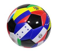 Genérico Balón de Fútbol Talla 5, PVC Ligero, Diseño Banderas del Mundo, para Niños y Adultos, Entrenamiento, Fiestas y Juego al Aire Libre (B)