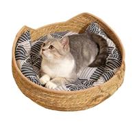 Generico Baloncesto para gatos | Comfortable Woven Washable Kitten Mat,Cat Desk Bed - for Outdoor Winter Travel Car Camping Desk Bedside Window Chair Couch Room Shelter