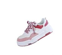 Genérico Bambas Running Mujer Casual Zapatillas de Deporte Zapatillas de Deporte Planas con Correas Redondas Malla A La para Mujer,Zapatos Informales Deportivas Running (Pink,39)