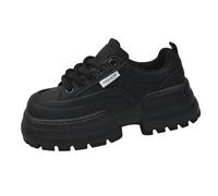 Genérico Bambas Running Mujer Zapatillas Deporte Women's Soft Sole Comfortable Shoes Outdoor Mesh Shoes Runing Fashion Sports Breathable Sneakers Deportivas Ligeras Y Transpirables Mujer (Black,35)