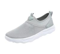 Genérico Bambas Running Mujer Zapatos Deportivos Zapatillas Deporte Mujer Nuevo Patrón Malla Sólida Transpirable Cómodo Gruesa Zapatos Blanda Casuales de Las Mujeres Casual Sneakers (Grey,37)
