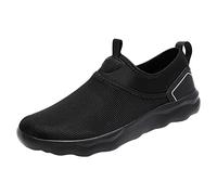 Genérico Bambas Running Mujer Zapatos Deportivos Zapatillas Deporte Mujer Nuevo Patrón Malla Sólida Transpirable Cómodo Gruesa Zapatos Blanda Casuales de Las Mujeres Casual (Black,38)