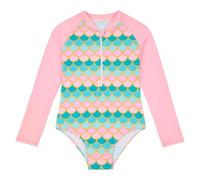 Genérico Bañador Bebe - Traje De Baño para Niños Traje De Baño De Manga Larga para Niñas Diseño De Escamas Ideal para Piscinas Y Aguas Termales