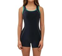 Genérico Bañador Deportivo Mujer Atlética Control Abdominal Traje De Surf Sexy Push Up con Espalda Cruzada Y Bloques De Color Adelgazante Estilo Chaleco con Cremallera Y Pierna Plana Estate Trikini