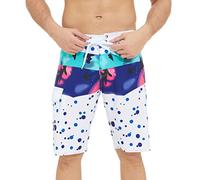 Genérico Bañador Hombre Bermuda - Traje de Ocio de Primavera y Verano para Hombre Cintura Ajustable con cordón Forro Triangular bañadores de baño Impermeables de Secado rápido con Bolsillo (White 40)