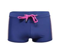 Genérico Bañador Hombre Costume da bagno da uomo Alla Moda a Pois Piatto Sportivo per il Corpo Fitness muscolare ad asciugatura rapida (Dark Blue, L)