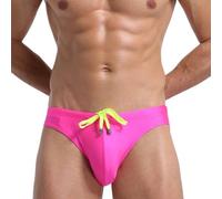 Genérico BañAdor Hombre Elastico,BañAdor Deportivo De TriáNgulos De Color Liso para Hombre BañAdor De Playa con Lazo Ropa Interior