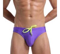 Genérico BañAdor Hombre Elastico,BañAdor Deportivo De TriáNgulos De Color Liso para Hombre BañAdor De Playa con Lazo Ropa Interior