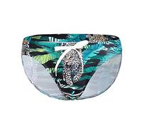 Genérico BañAdor Hombre Slip, Bañadores Sexis para Hombre con Estampado Triangular de Encaje Shorts de natación Cintura Alta Pantalones Cortos Aguas Termales Traje baño