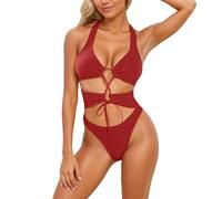 Genérico BañAdor Mujer Una Pieza Reductora,Traje De BañO De Malla De Pieza para Mujer Bikini Push Up Acolchado Traje De BañO De Entrenamiento AtléTico Traje De BañO Deportivo Fruncido Traje De BañO