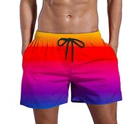 Genérico Bañador Natacion Hombre, Calzones De Banho Homem, Secado Rápido con Forro Interior De Malla Pantalón Corto Deportivo Cintura Elástica Y Cordón para Natacion Playa Surf